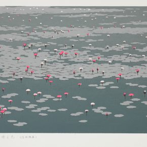 36 Song Yuanwen, Moonlight in Lotus Pond, 2010; silkscreen print, 45×75cm