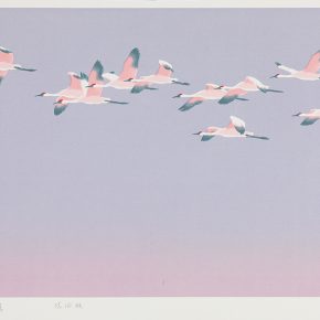 56 Song Yuanwen, The Rising Sun, 2013; silkscreen print, 50×83cm