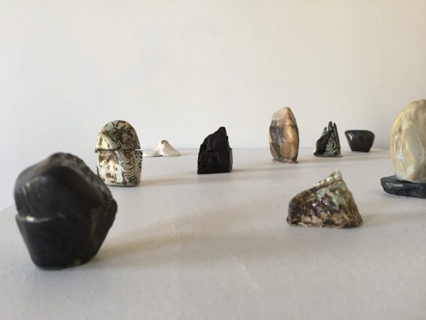 Fou Gallery presents "Orogenies" featuring artists Jisook Kim and Hilda Shen Hilda Shen Range of Mountains 2014 2019. Glazed clay Variable dimensions ranging between 1 4 inches ©Hilda Shen courtesy of Fou Gallery 598x449 - Fou Gallery presents "Orogenies" featuring artists Jisook Kim and Hilda Shen